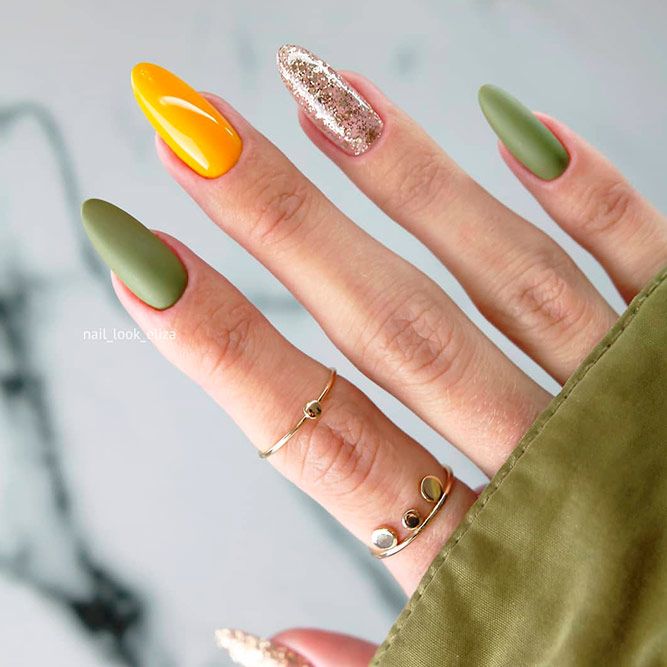 Arte delle unghie autunnali