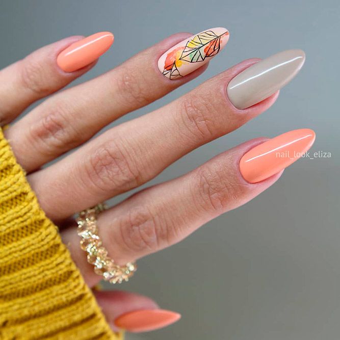 Arte delle unghie autunnali