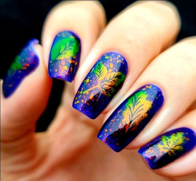 Arte delle unghie autunnali