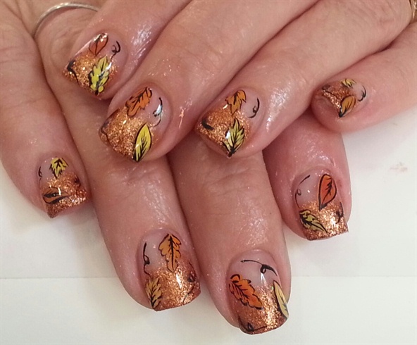 Arte delle unghie autunnali