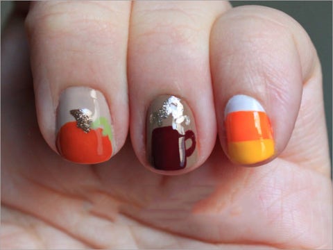Arte delle unghie autunnali