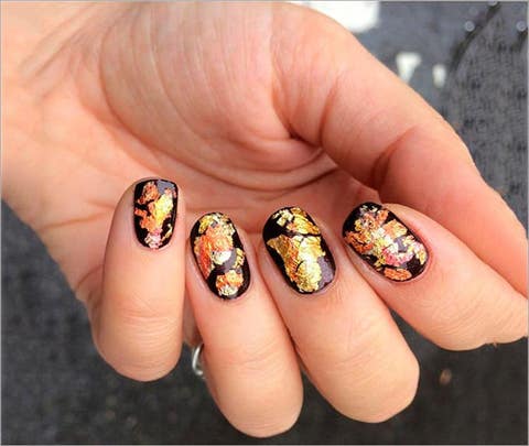 Arte delle unghie autunnali