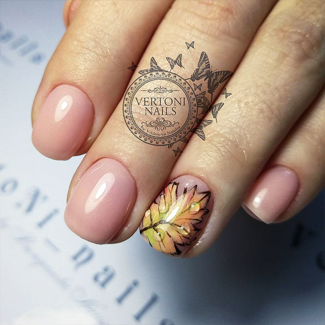 Arte delle unghie autunnali