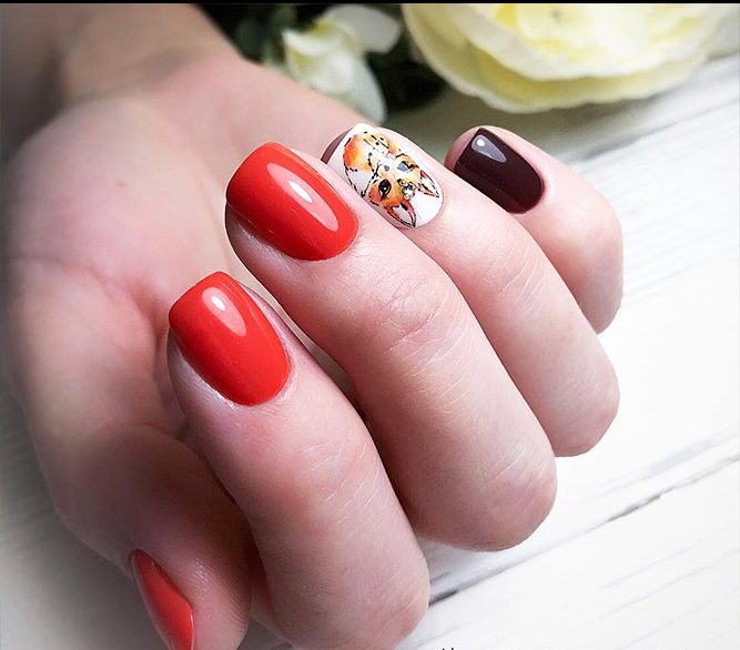 Arte delle unghie autunnali