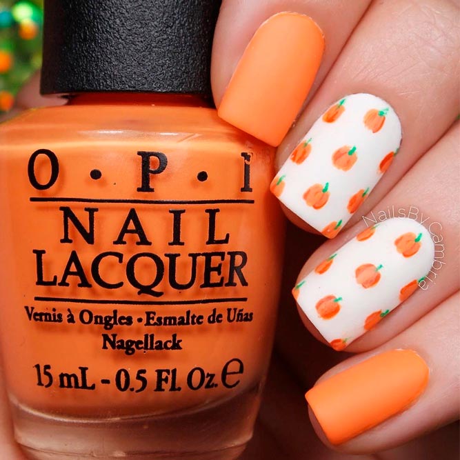 Arte delle unghie autunnali