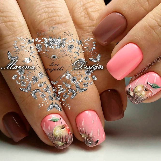 Arte delle unghie autunnali