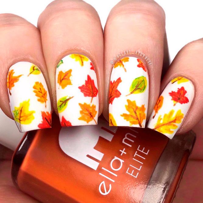 Arte delle unghie autunnali