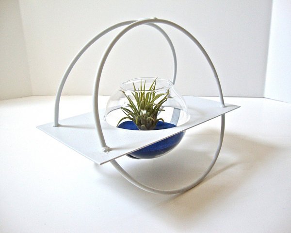 suport metalic rotund din sticlă deco tillandsien terrarium suport metalic deco tillandsien terrarium din sticlă