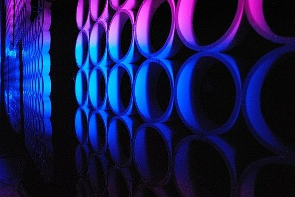 Separator de cameră din PVC Decor de mobilier cu iluminare cu LED Asigurați-vă că separați-vă camera cu iluminare cu LED-uri