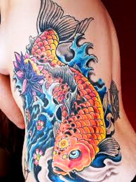 中国の鯉の入れ墨