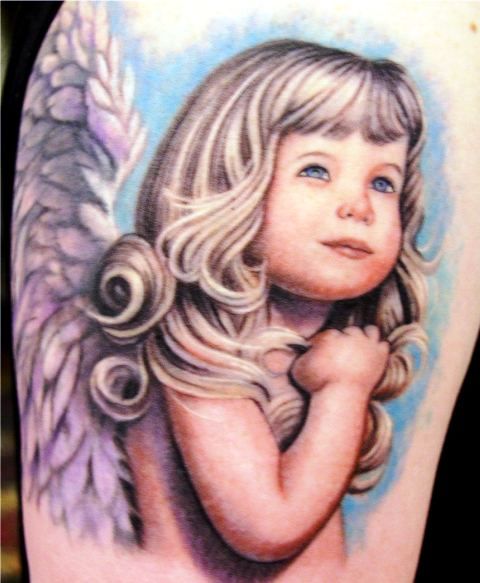 Tatuagem de Amor em Retrato de Anjo