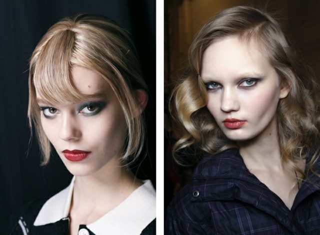 păr drept breton valuri despărțire laterală Anna Sui Valuri de ponei despărțire laterală Anna Sui Tsumori Chisato