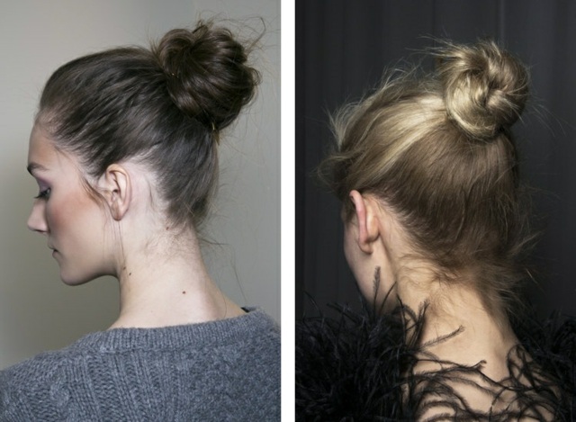 casual chifle updos idei Diane Von Furstenberg Idei de coafuri Updo Diane Von Furstenberg Marchesa