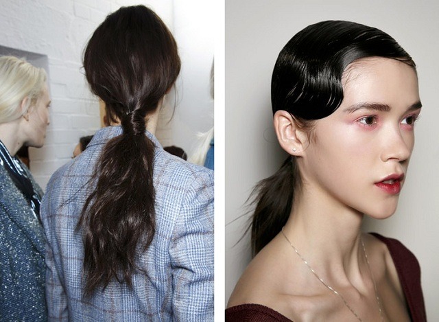 Gât de coadă de cal atașat Richard Nicoll Richard Nicoll Jonathan Saunders a fost închis la gât