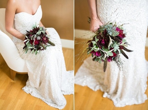 Combinație puternică de flori violet și verde 23-idei-iarna-nunta-buchet-de-mireasa