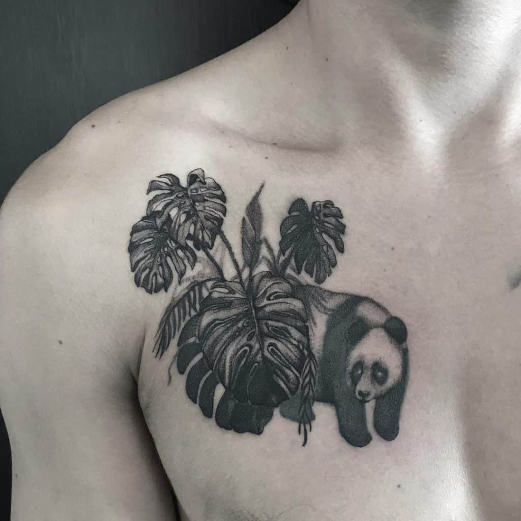 Idéias para tatuagem de panda no peito