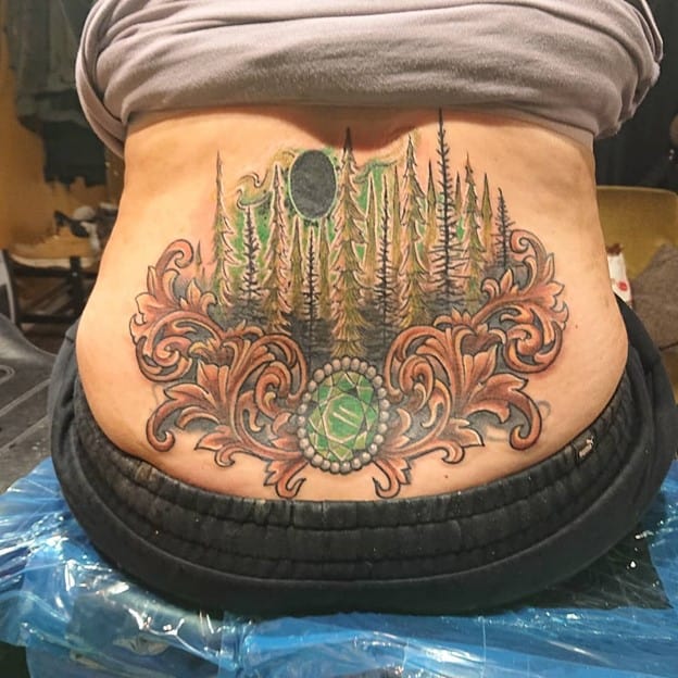 Tatouage Forêt