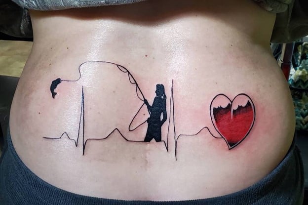 Amour Pêche Tatouage