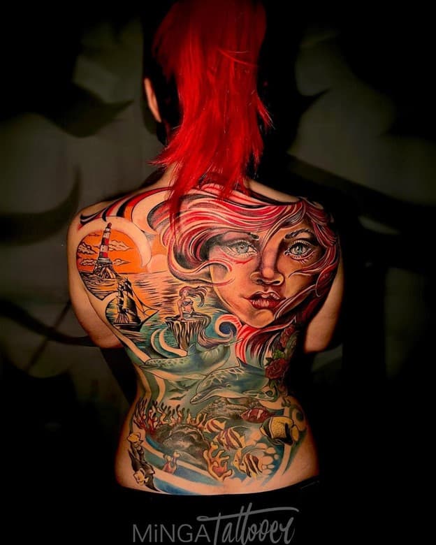 Tatouage de la petite sirène