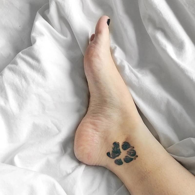 Significados de tatuagem de pata de cachorro