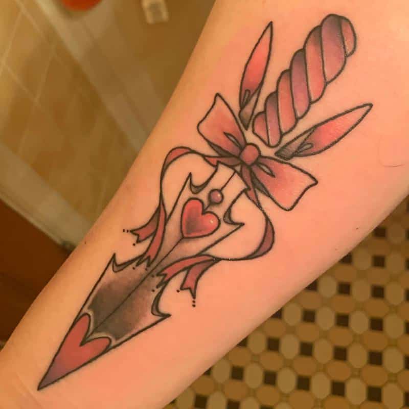 Bunny Dagger Tattoo 1