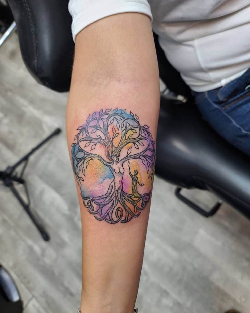 Tattoo Tree of Life Designs sliko podlakti