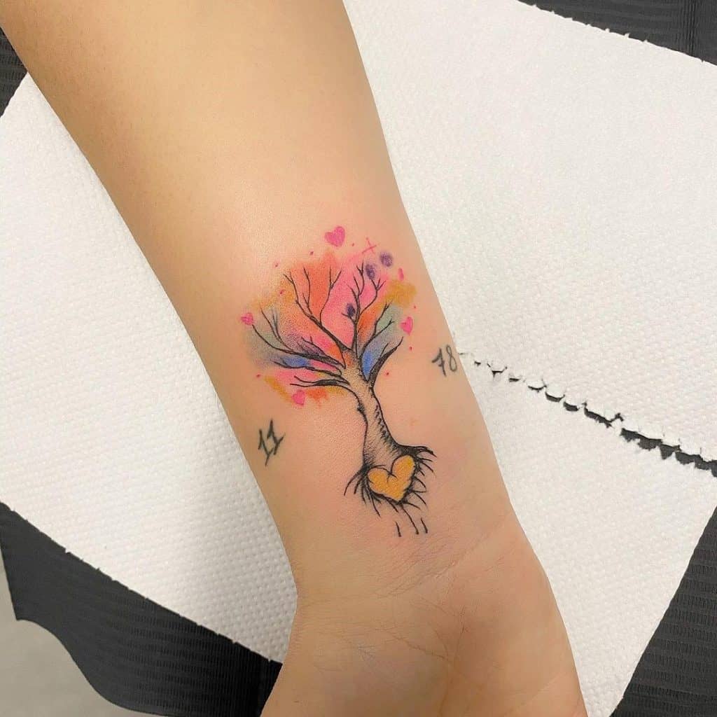 Tattoo Tree Of Life, majhen tisk