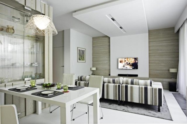 Sugestii de decor camera de zi zona de luat masa alb crem mobilier alb accente gri Sugestii de decorare-living-zona de luat masa-alb-crem-alb-mobilier-gri-accente