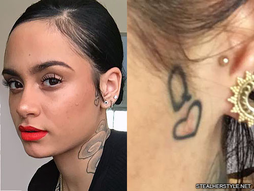 kehlani-širdžių karalienė-veido-tatuiruotė