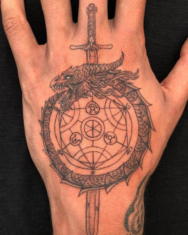 ドラゴンウロボロスタトゥー2