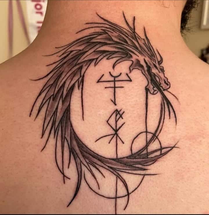 ドラゴンウロボロスタトゥー4