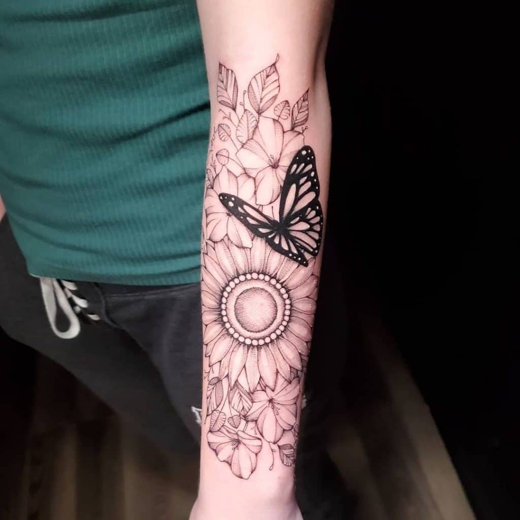 Jedinstvena tetovaža suncokreta