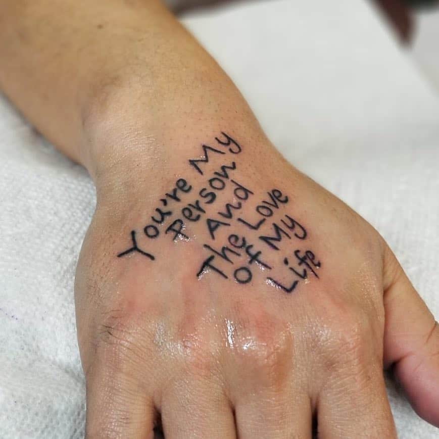 Tetovaža ljubavnih citata 4