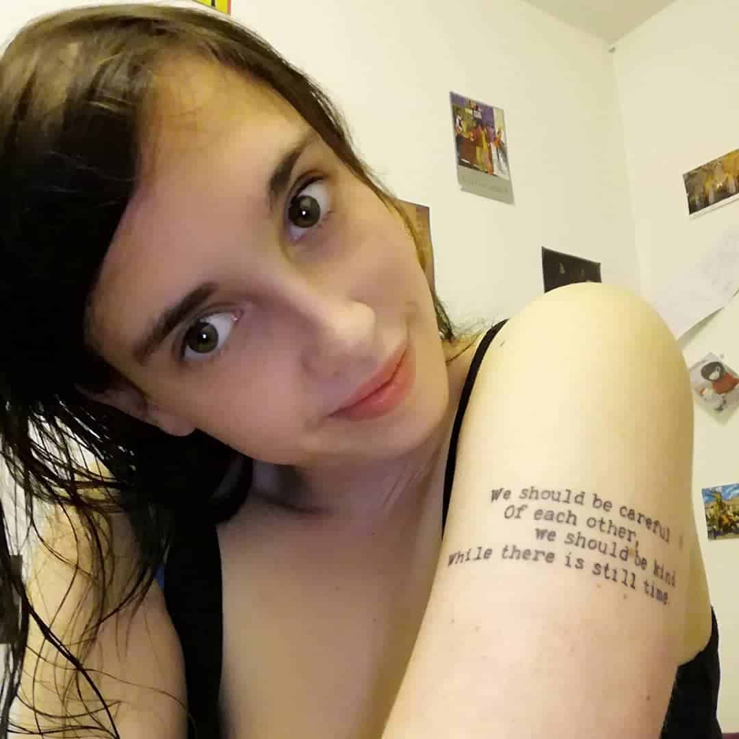 Tetovaža citata poezije 2