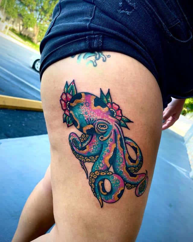 伝統的なタコのタトゥー1