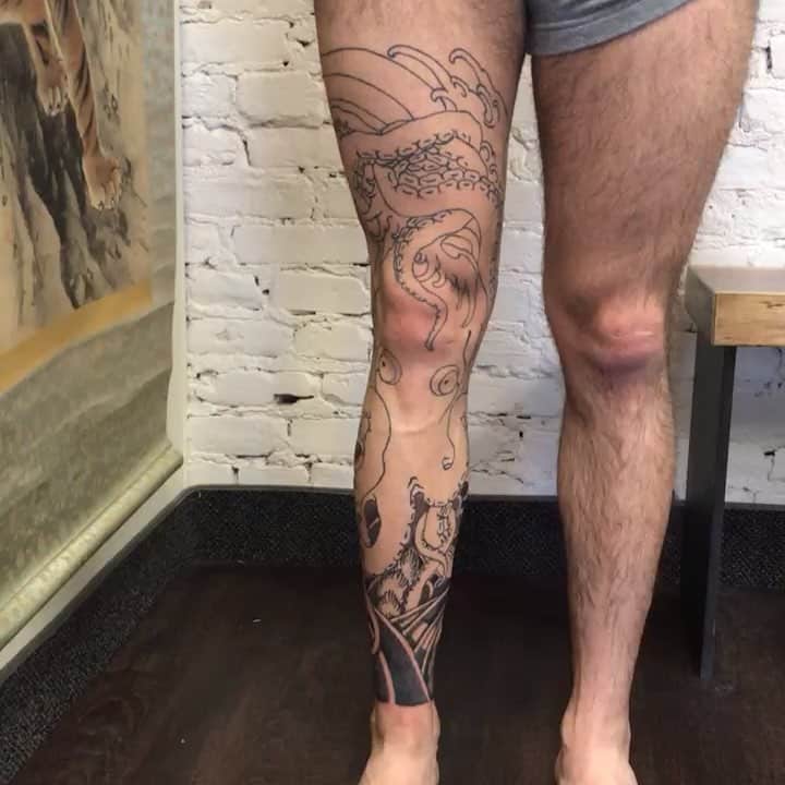 日本のタコのタトゥー1