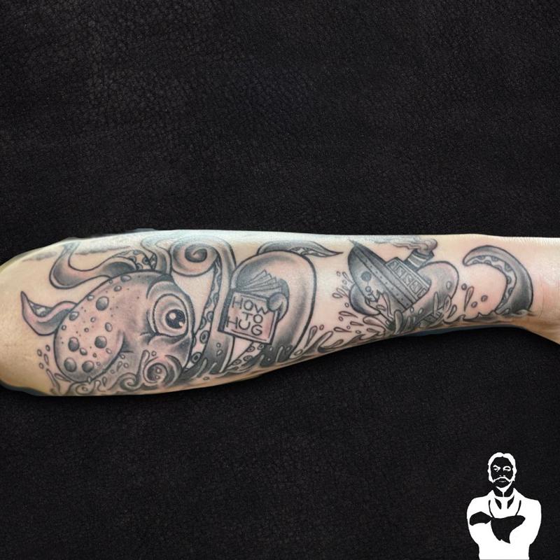 漫画のタコのタトゥー2