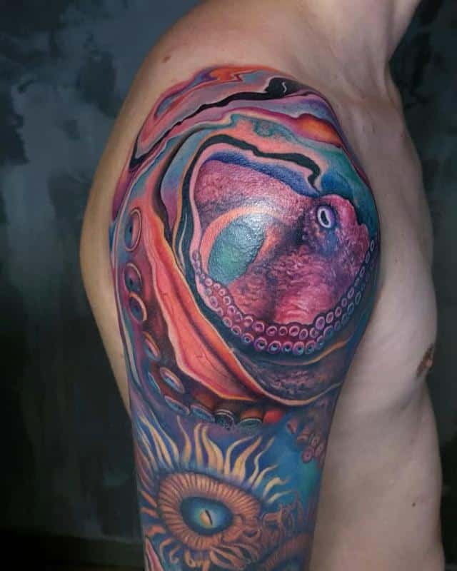 リアルなタコのタトゥー2