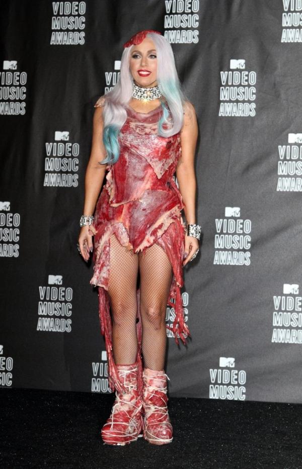 Costum de Halloween Lady Gaga-ținute rochie din carne adevărată