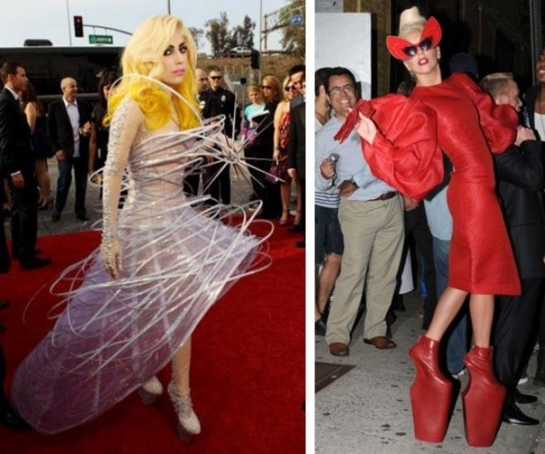 Gaga costumează piese de modă excentrice costume de Halloween petrecere înfricoșătoare