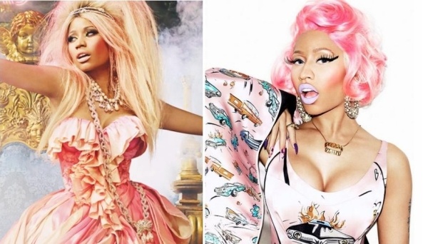 niki minaj-roz idei coafura par machiaj Halloween