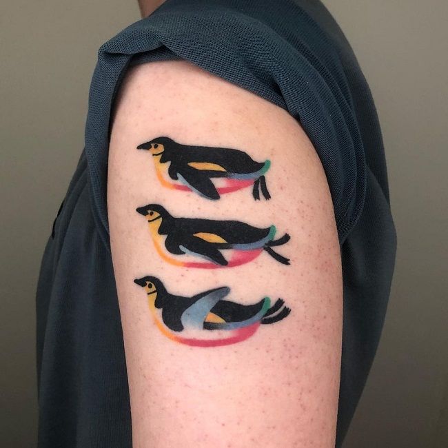トリオ-ペンギンのタトゥー