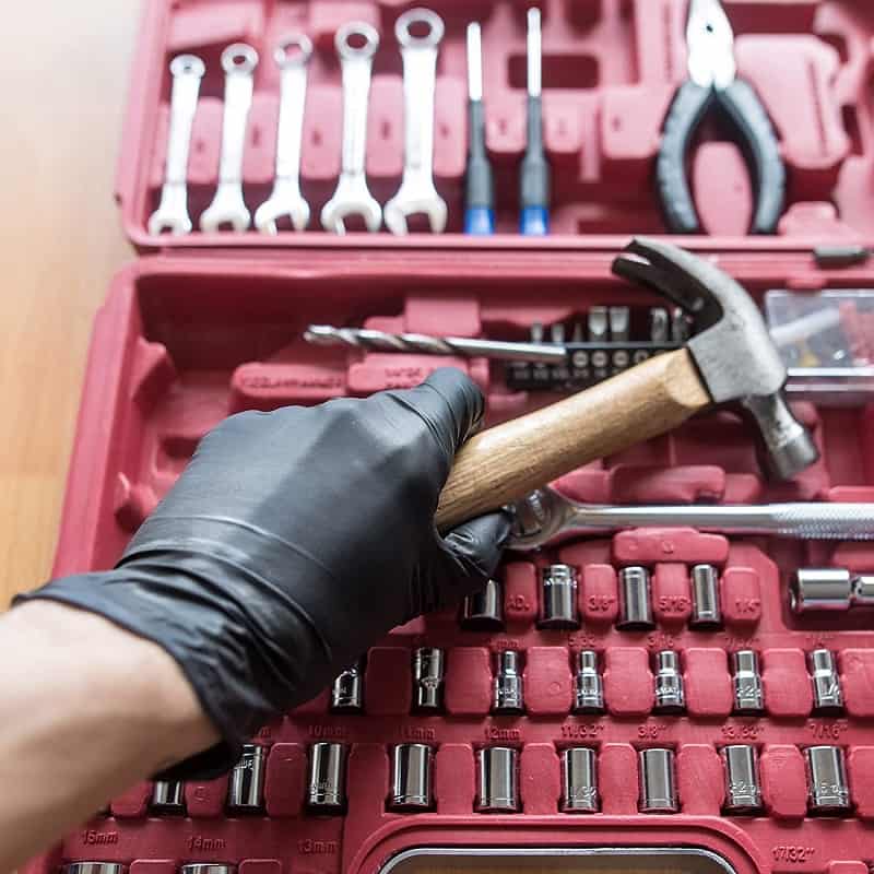 グローブワークスブラックニトリルグローブ