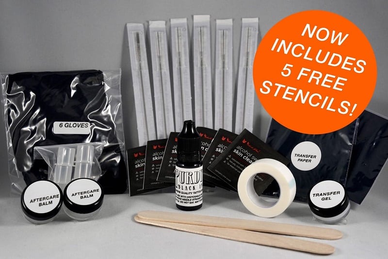 Grand kit d'auto-tatouage à la main de Purdy's