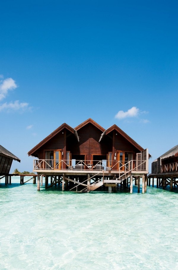 Laguna de apă a pilotilor LUX Maldive LUX Maldive pe lagună de apă pe piloti