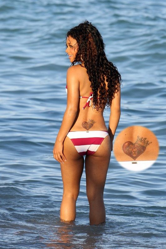 クリスティーナミリアンライオンのタトゥー