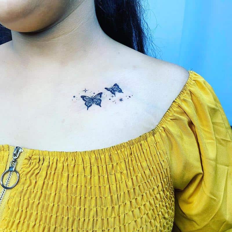 Tetovaža na prsih za dekleta 2