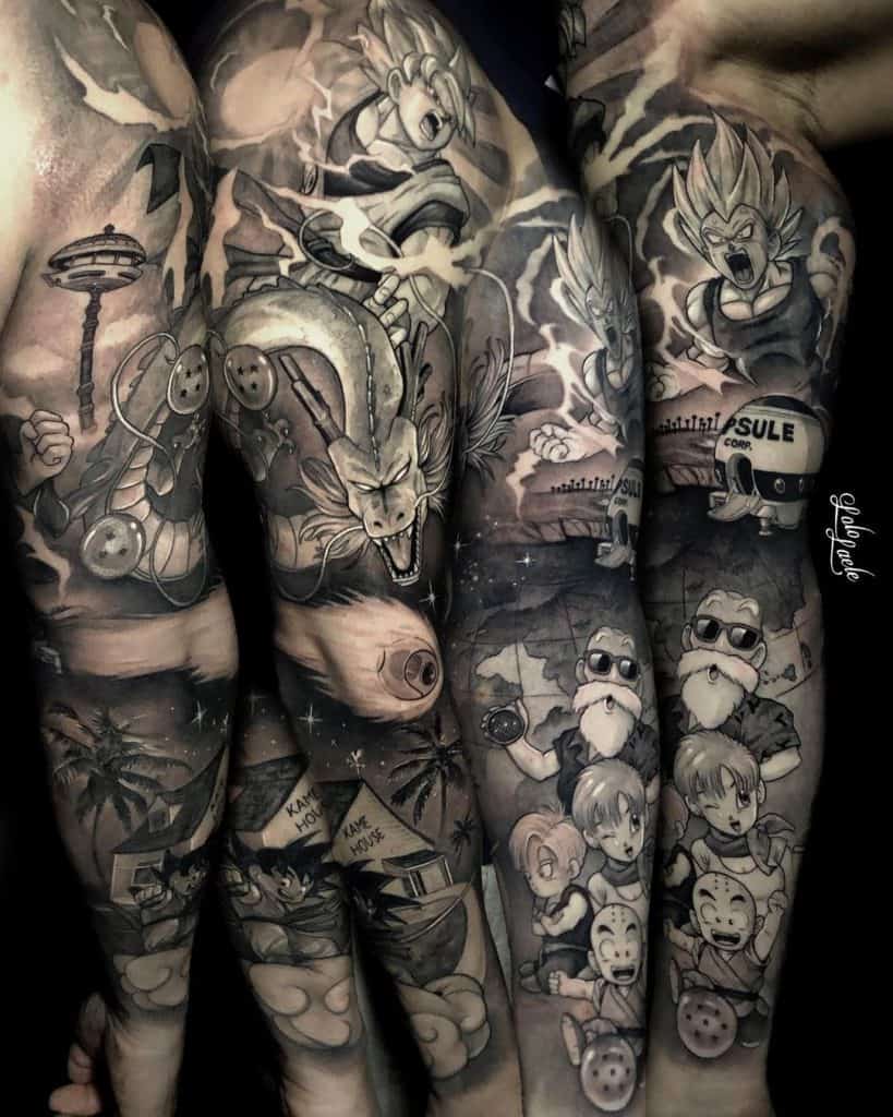 Tatoo rokav Dragon Ball 4