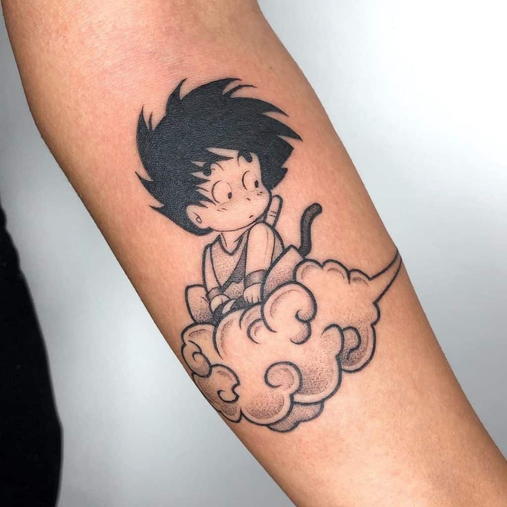 Dragon Balls Young Goku Tattoo 1