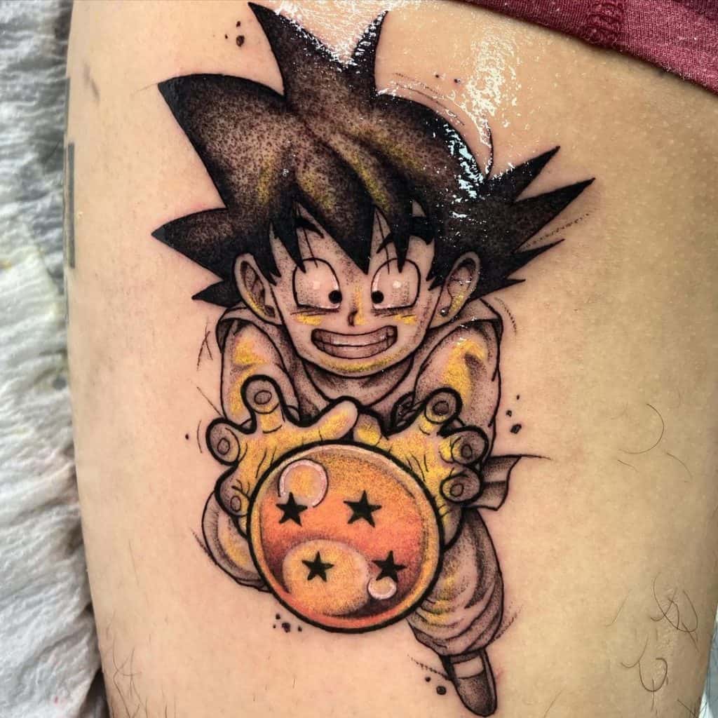 Dragon Balls Young Goku Tattoo 2